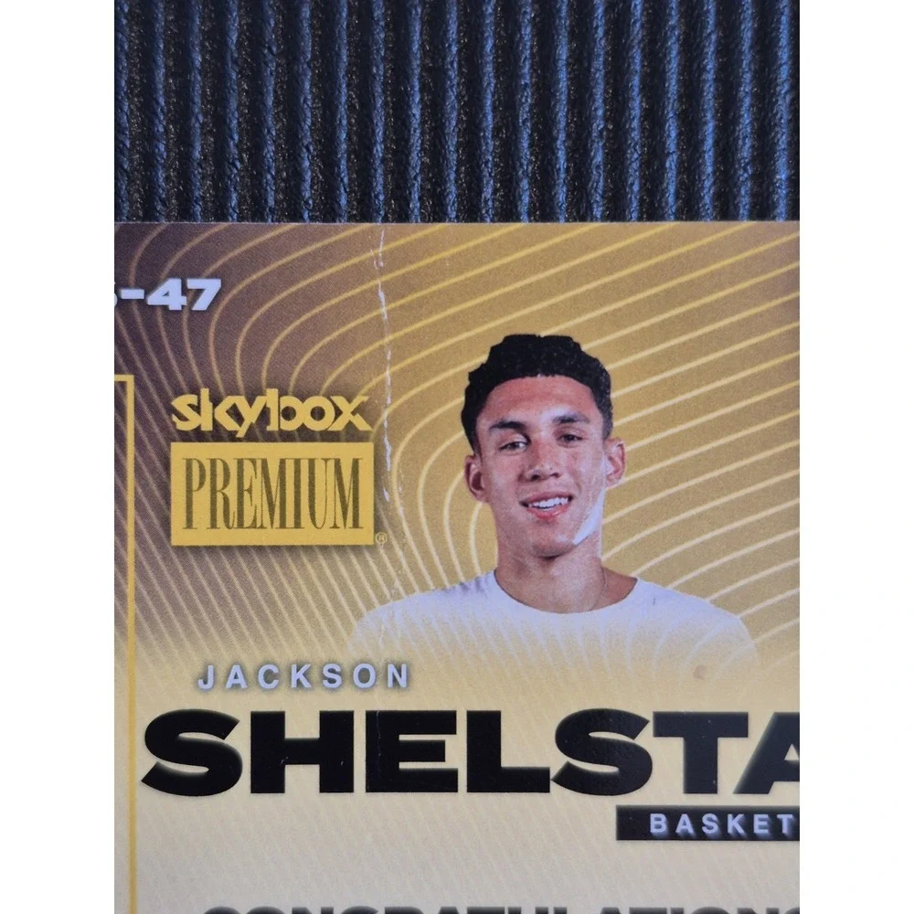 2024 Skybox Metal Universe Champions Jackson Shelstad #S-47 Gold Auto (SEE PICS)